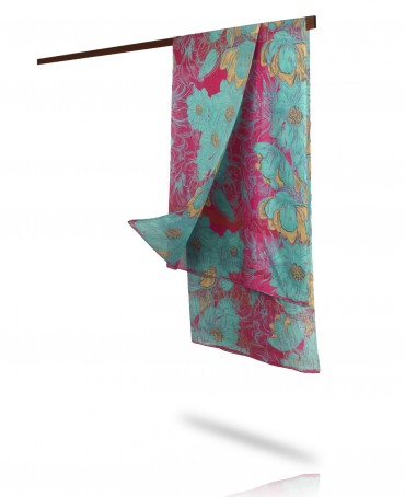 Палантин Женский SN40-GRANDE.FLEUR/FUCHSIA